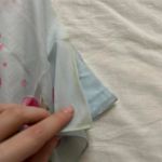 Baby blue ladybug print bandana 0800 White Photo 1