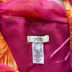 Cache  Pink Vibrant Floral Halter Top 100% silk Photo 1