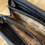 Juicy Couture Black White Velour Floral Embroidered Long Zip Wallet Photo 3