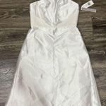 Phoebe White Sz 4 strapless polyester Cocktail Dress White Photo 0