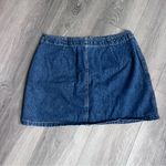 American Eagle Blue Zip Up Mini Skirt 14 Photo 2