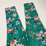Chico's | So Slimming Girlfriend Slim Leg Ankle Jean Green Floral Womens 10P Photo 6