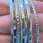 Mixit Solid Bangle Bracelet In Silver NEW IN BOX Photo 5