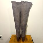 Free People  Women's Porter Over-the-Knee Gray Luxe Leather Boots Photo 8