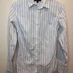 Banana Republic  Y2K Women’s Cotton Striped Button-Down Riley Shirt Size‎ 2 Photo 0