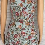 Turquoise Floral Dress, Size 3/4 Blue Photo 2
