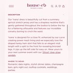 House Of CB  / Ivana Apricot Gathered Asymmetric Dress / small Photo 10