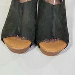 Torrid (Insider Collection) Genuine Leather Wood Peep Toe Heels Black/Tan-9 Photo 5