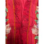 Pink Striped Dress‎ XL Floral Embroidery Butterfly Sleeveless Casual Cute Photo 3