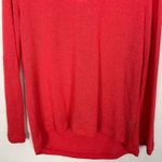Divided Open Back Red Knit High-Low Sweater Size S Oversized Photo 3