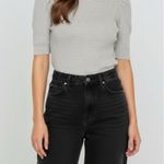 Reformation  Alida Open-Back Cashmere Sweater,  Light Grey, XS Photo 1