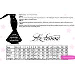 La Femme Two Piece Blue Lace Mermaid Skirt & Halter Long Prom Dress Gown 6 NWT Photo 2