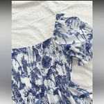 SheIn Blue and White Patterned Romper Photo 7
