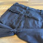 Reformation  Black High Rise Distressed Raw Hem Crop Jagger Jeans 24 Puckered Photo 13