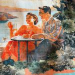 LABEL OF LOVE Italian Scenic Countryside Isadora Lightweight Sun Dress Size M Blue Size M Photo 5