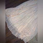 Alice + Olivia  Triss Sleeveless Maxi Dress Leather Trim in cream formal $500 Photo 5