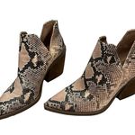 Vince Camuto Gigietta Snakeskin Ankle Booties, Sz 9.5 Photo 5