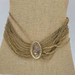 Chico's  Labrodite Amulet Necklace 20" Gold‎ Tone Chunky Multi Strand Lobster Claw Photo 11