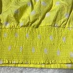 ZARA  Yellow Polka Dot Puff Sleeve Crop Top Photo 7