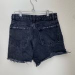 ZARA Hi Rise Cutoff Distressed Button Fly Jean Shorts Acid Wash, Size 4 Photo 2