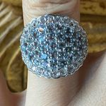 Natural Aquamarine Sterling Silver Ring Size 6 Photo 0