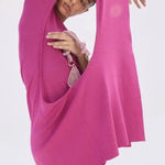 Cult Gaia  Women's Small Bloom Evora Knit Dress Fuscia Maximalist Event Gala Mini Photo 0