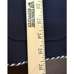 Talbots  Womens XL Navy Blue Sweater Blazer Pockets Nautical Beach Preppy Classic Photo 6