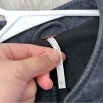 Free People  Jacket vegan suede bomber moto cool & clean womens Navy Blue size 6 Photo 3