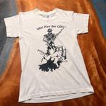Hanes Vintage 1980s OPEC Oil What price now OPEC? t-Shirt size small adult Photo 0