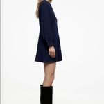 ZARA  BLOGGER FAVORITE RHINESTONE TRIM DRESS BLUE Photo 3