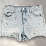 Indigo Rein Floral Shorts Juniors' 5 W26 Cutoff Curvy Denim Minimalist Cottage Photo 0