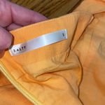 Salty  Ruched Hem Lace Up Back Mini Dress Orange size S Photo 6