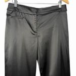 VTG MSK Women's Black Satin Dress Pants Size 8 Flare Leg Style 36831 Made USA Photo 2