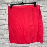 Eileen Fisher Vintage Womens Skirt Set Silk Bright Pink Size M Long Sleeve Wrap Photo 2