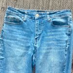 Nanette Lepore Nanette, “Gramercy Skinny” Light Wash Cut-off Jeans, Sz 6 Photo 1