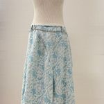Emma James Beach Day Paisley Skirt Size 10 Blue Photo 2