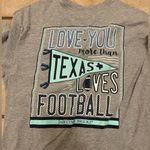 Jadelynn Brooke Womens  gray football short sleeve shirt Photo 1