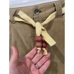 American Eagle Vintage Y2K Velour Mini Skirt Size 4 Tan with Belt Photo 5