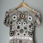 Needle & Thread Needle & Thread Dress Woodland Floral Embellished Tulle Pastel Pink Minidress 2 Photo 3