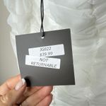 Le lis NEW NWT  Anthropologie‎ One-Shoulder Ruched Bodysuit Medium White Mesh Photo 7