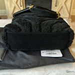 Authentic Yves Saint Laurent Black Loulou Suede & Shearling Shoulder Bag Photo 8