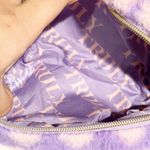 Truly Beauty Purple Pink Heart Plush Zip Closure Makeup Bag Travel Cosmetic Case Photo 3