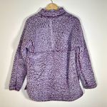 Time and Tru | Purple Snow Tipped Quarter Zip Teddy Jacket | Medium 8 Photo 5