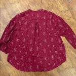 Lush Clothing Lush size 1X burgundy blouse in like new condition Photo 4