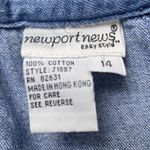 Newport News VTG 80s Light Wash Jean Skirt Knee Length Women’s 14 Denim Blue Photo 7