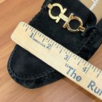 Salvatore Ferragamo Black Nubuck Suede Loafers Women’s Driving Shoes Size 6.5 Photo 8