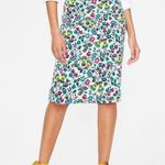 Boden Floral Pencil Skirt in Ivory Exotic Garden White Size 6 Photo 0