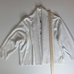 Calvin Klein  Open Front Cardigan Women's XL White Ribbed Knit Casual Office‎ Photo 6