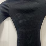 Naked Wardrobe Black Snatched Ribbed Crewneck Long Sleeve Dress Size XS $68 Photo 3