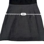 Theory  Tirionne C Magistrate Charcoal & Black Leather Wool Sheath Dress Sz 6 NEW Photo 10